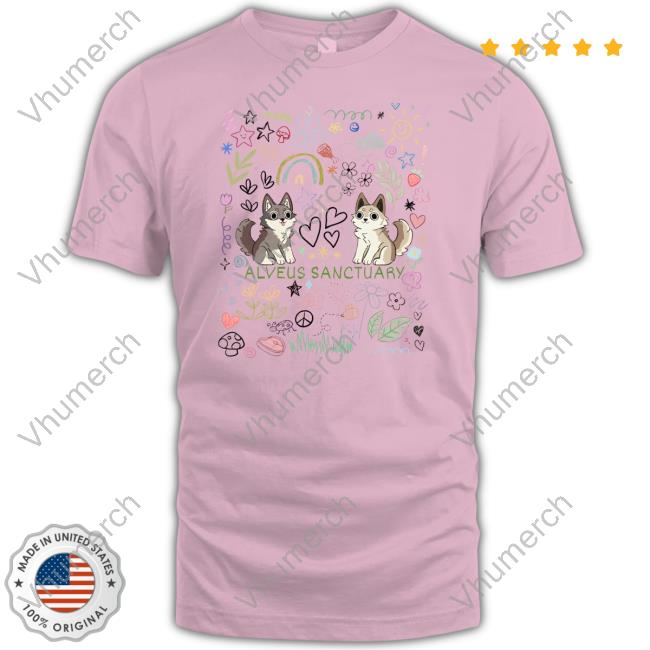 Alveussanctuary Merch Alveus Sanctuary Wolf Doodle Classic Shirt