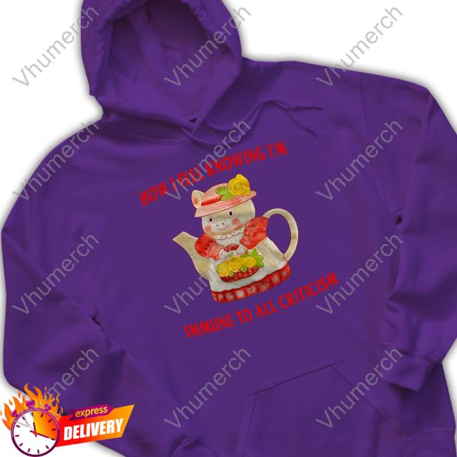 Jmcgg How I Feel Knowing I'm Immune To All Criticism Shirt