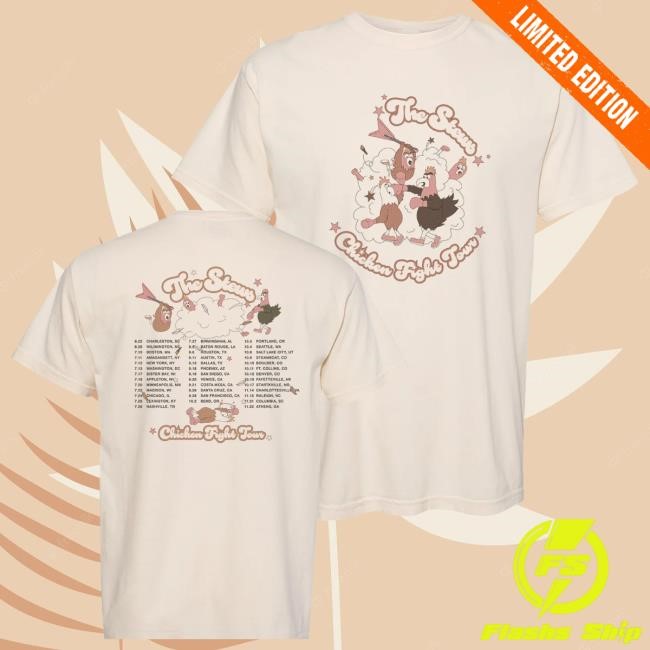 Official The Stews Band Merch Store Chicken Fight Tour Hooded Sweatshirt