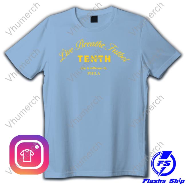 Los Angeles Lakers Live Breathe Futbol 10Th Anniversary Tee Shirt