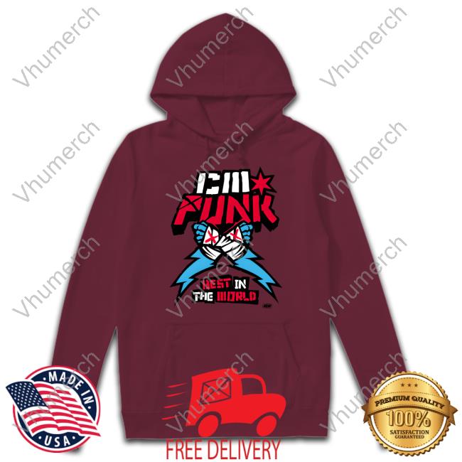 Shopaew Merch Cm Punk Best In The World Supercharged Ringer Hoodie