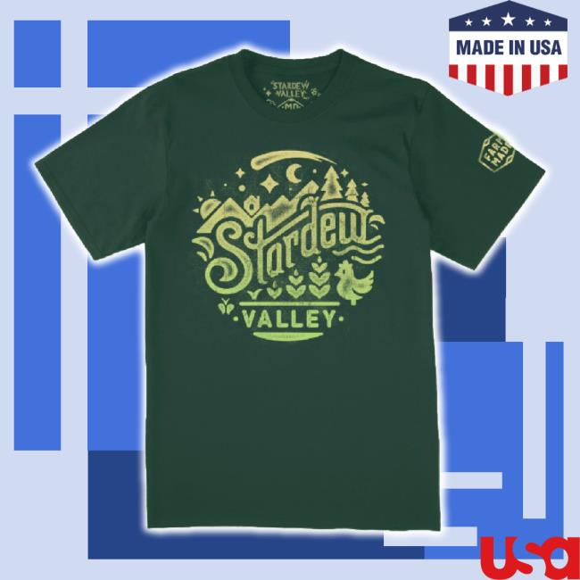 Original Stardew Valley Merch Stardew Valley Farm Made T-Shirt Fangamer Shop