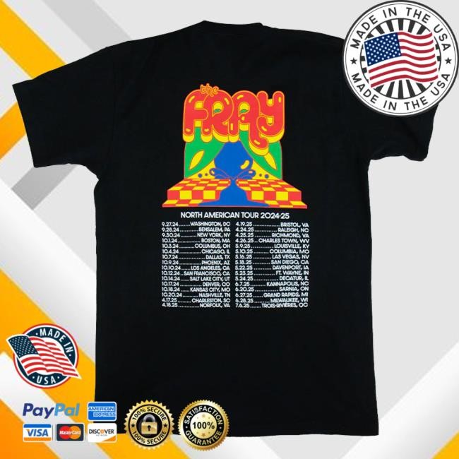 Official The Fray Merch Shop The Fray 2025 Poster Tour Hoodie