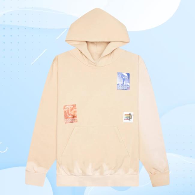 Official Feature Merch Store Shop Real Bad Man Lotta Tyvek Crew - Yellow Tie Dye Feature Apparel Clothing