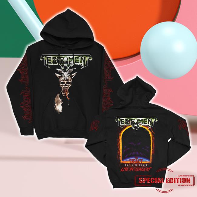 Original Testamen Tlegions Merch Store The Legacy / Tno Pullover New Shirt (Black) Testamentlegions Shop