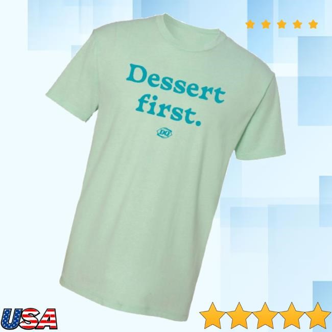Official Dq Red Ribbon Consumer Merch Do Dessert First Tank Top