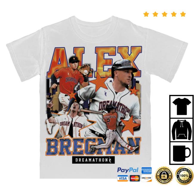 Official Dreamathon Clothing Bregman H-Town Dreams T-Shirt White