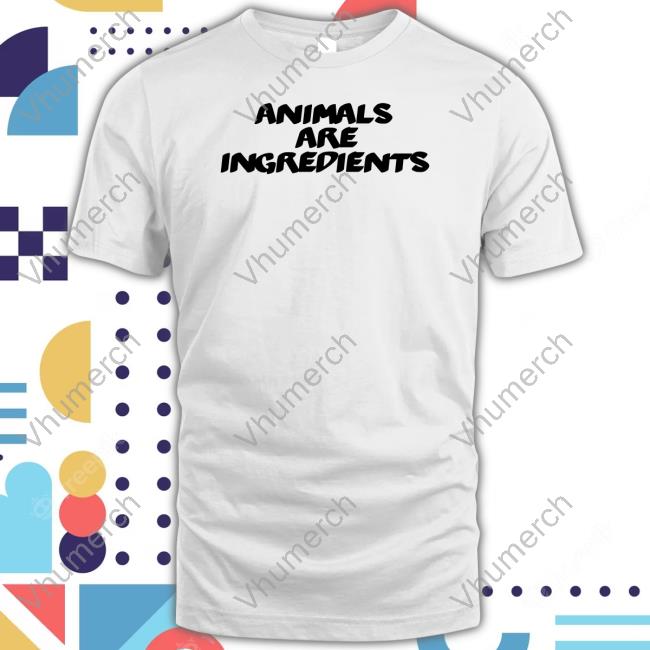 Official Adrianne Curry Merch Animals Are Ingredients New Shirt
