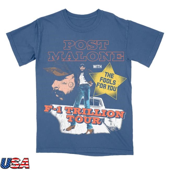 Post Malone Merch F-1 Trillion Tour Collage Hooded Sweatshirt