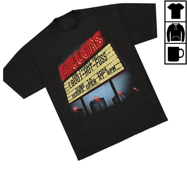 The Killers Music Band Summer Motel Sign Tee The Killers Music Band Merch Shop Summer Motel Sign Hoodie