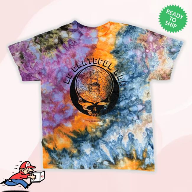 Original Large Purple Orange Blue Be Grateful Now Ice Dye TankTop