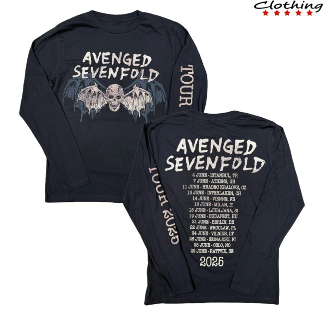Avenged Sevenfold Europe Tour Libad Tee Shirt A7x World Merch Store
