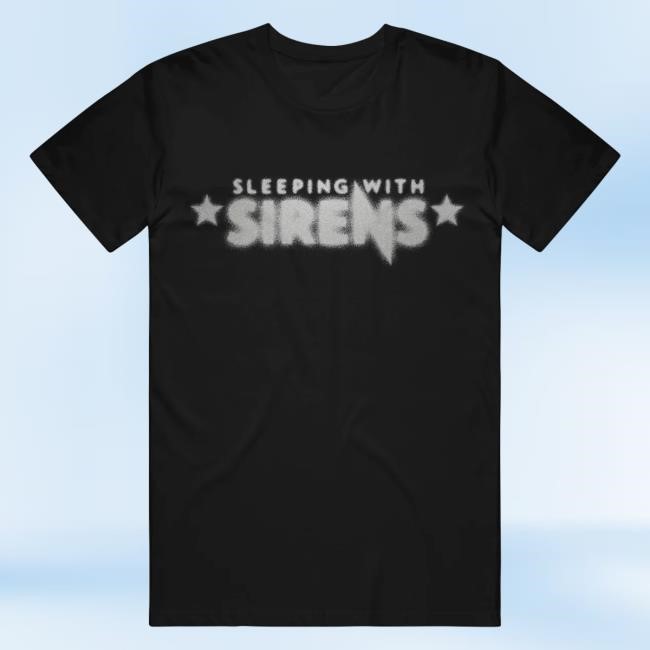 Official Sirens Merch Shop Store Blurred Logo Tee Shirt