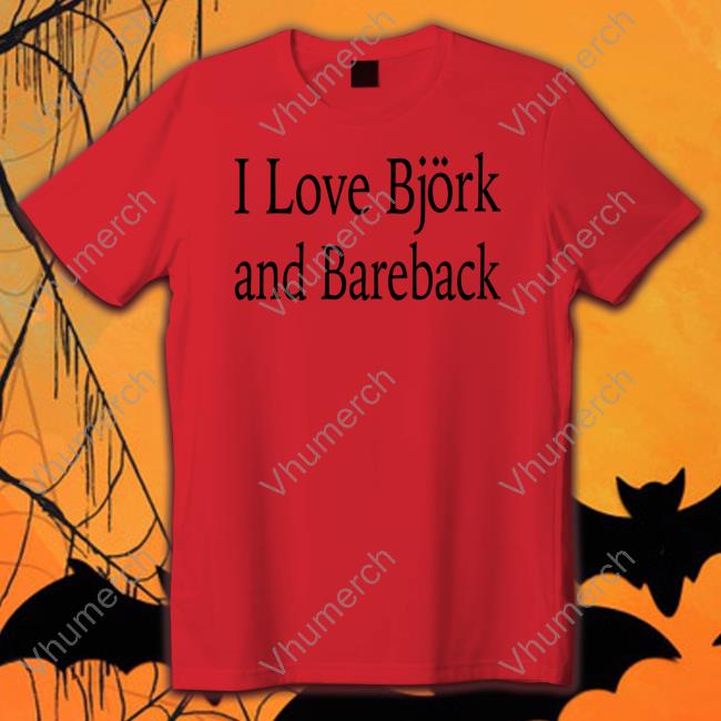 Disc0d0wn I Love Bjork And Bareback Hooded Sweatshirt I Love Bjork And Bareback Sweatshirts