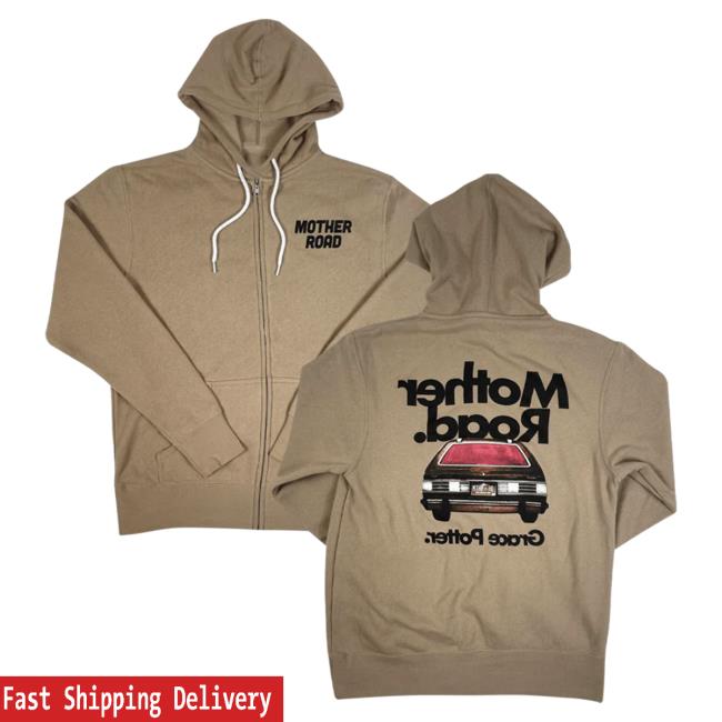 Official Hello Merch Store Grace Potter Mother Road Sandstone Zip Hoodies Hellomerch Gracepotter
