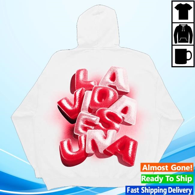Official Myke Towers Merch La Vida Es Una Balloon Hoodie