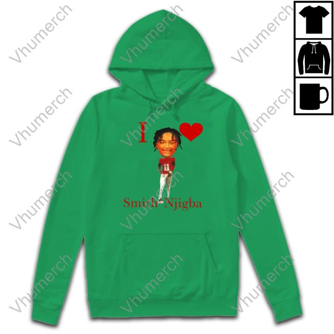Ohio State Football I Love Smith Njigba Hoodie I Love Smith Njigba New Shirt