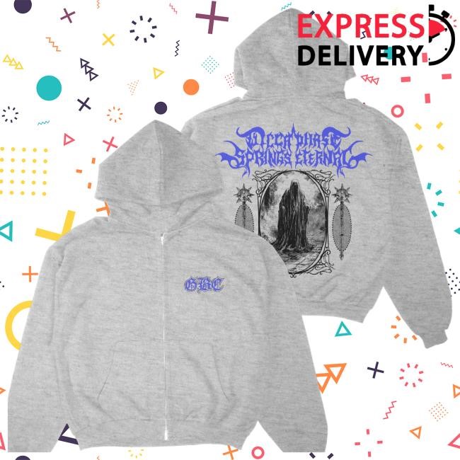 Wicca Phase Merch Store Puritan Prince Heavyweight Zip-Up Hooded Sweatshirt (Grey) Crewneck Sweatshirt