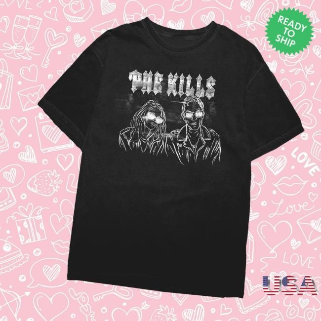 The Kills Merch Xerox Sketch T-Shirt