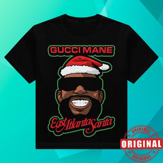 Official Gucci Mane Merch Store East Atlanta Santa Christmas T-Shirt GucciMane Shop