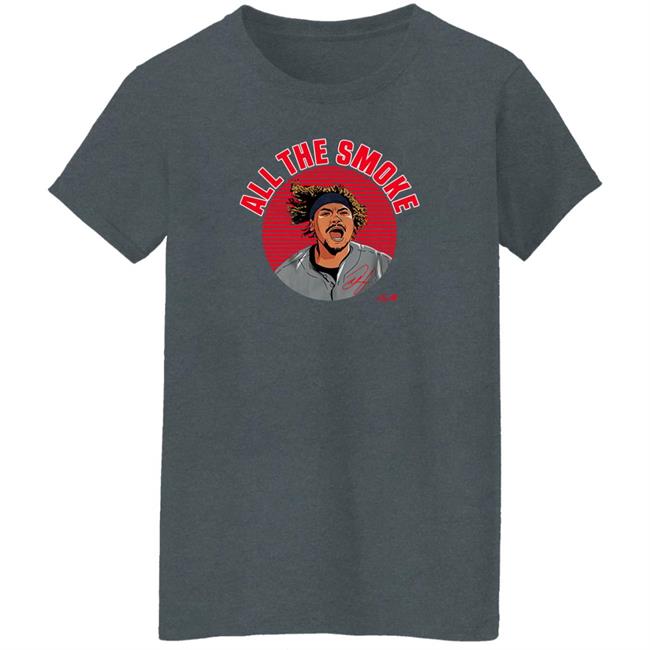 Breakingt Store Josh Naylor All The Smoke Shirt Bally Sports Cleveland