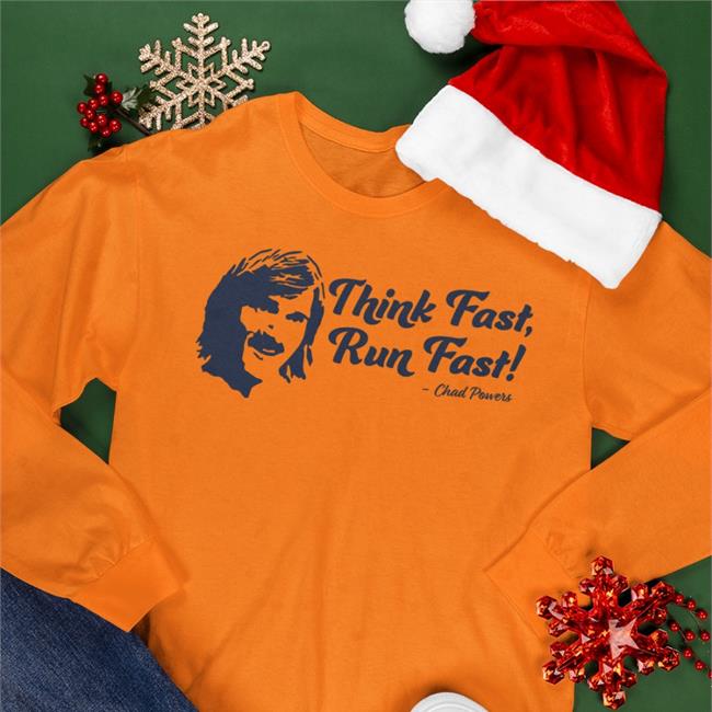 Think Fast Run Fast Shirt Penn State Football Chad Powert Run On Shirt