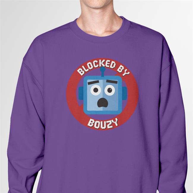 Nosysknows Merch Blocked By Bouzy Long Sleeve Tee Shirt Andy Signore