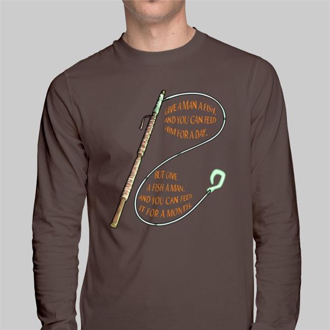 Path Of Exile Give A Man A Fish And You Can Feed Him For A Day But Give A Fish A Man Sweatshirt Dmafeb