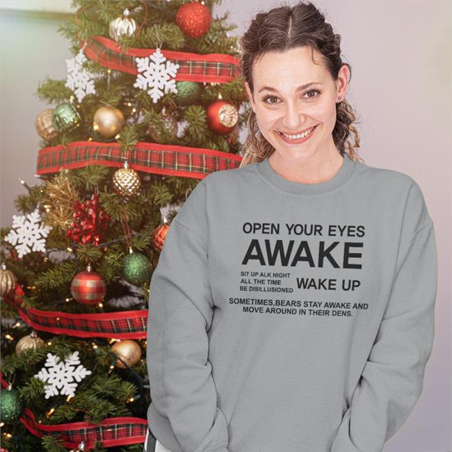 Poorly Translated Shirts Open Your Eyes Awake Shirt Red