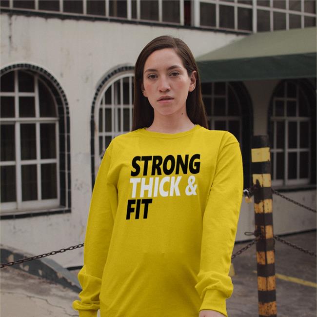 Ms Phenomenal Red Wearing Strong Thick And Fit Sweatshirt Msphenomenalred