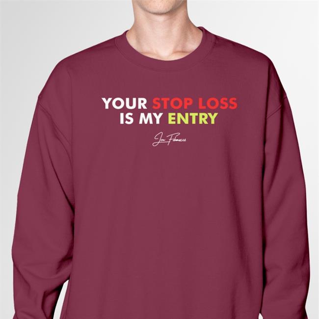Jon Fibonacci Your Stop Loss Is My Entry Tee Black