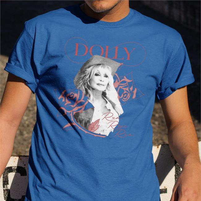 Dolly Parton Official Store Dolly Run, Rose, Run Hooded Sweatshirt Jj Williams