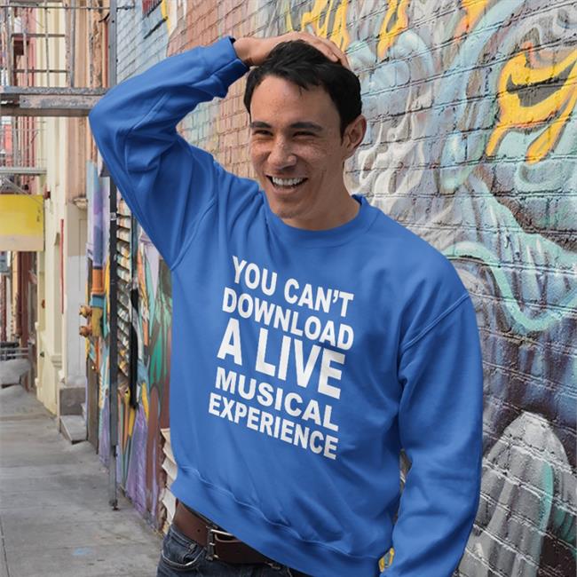 Thatericalper You Can't Download A Live Musical Experience Shirt Black