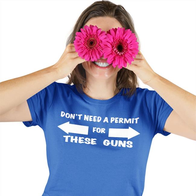 Evan Peters Wearing Don't Need A Permit For These Guns T-Shirt