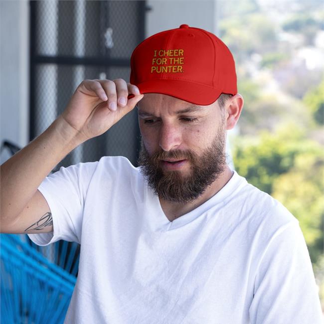 I Cheer For The Punter Embroidered Hat