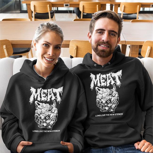 Black Papa Mea Meat Long Live The New Stench Long Sleeve T Shirt