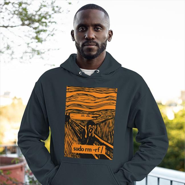 Screaming Tux Linux Sudo Rm -Rf Hoodie