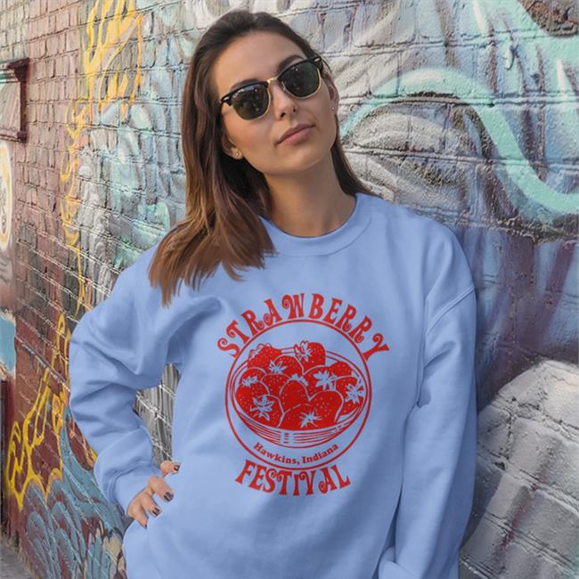 Strawberry Hawkins Indiana Festival Hoodie Stranger Things