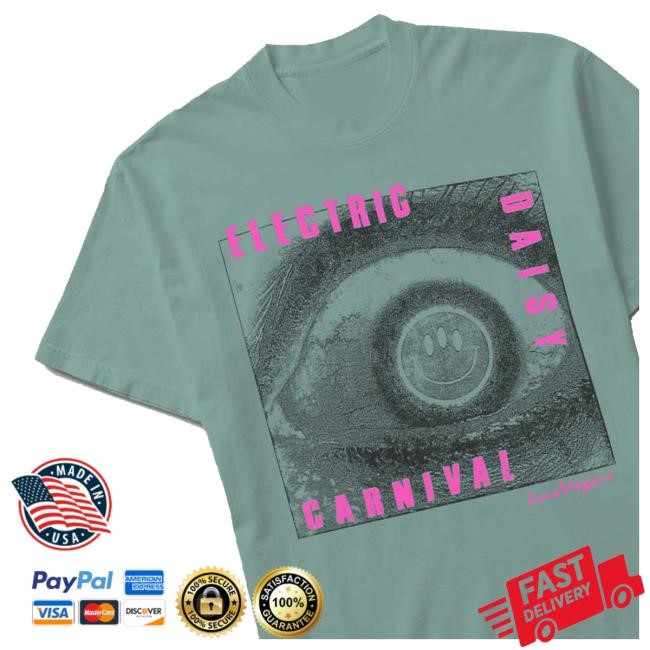 Official Edc Las Vegas Smile Eye Tee Shirt