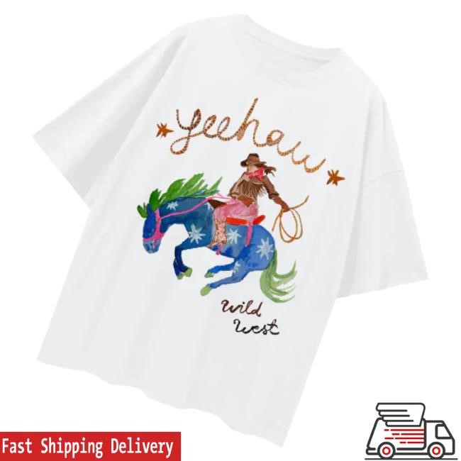 Gigi The Store Maku Yeehaw White Tee Shirt