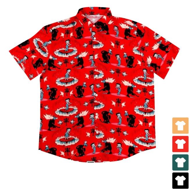 Betty Boop - Red Hot Mama Button Up Tee Shirt
