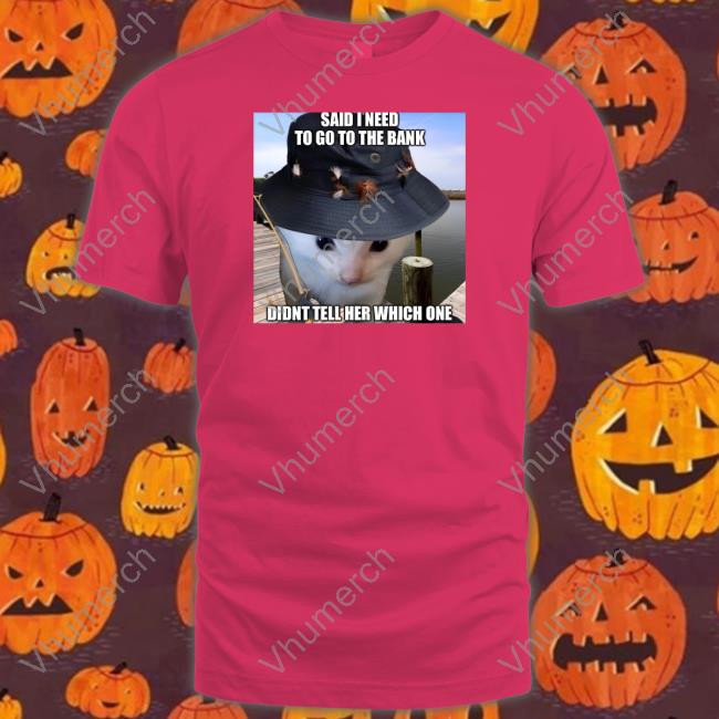 Literallymecats Said I Need To Go To The Bank Didnt Tell Her Which One Shirt Cats That Are Literally Me