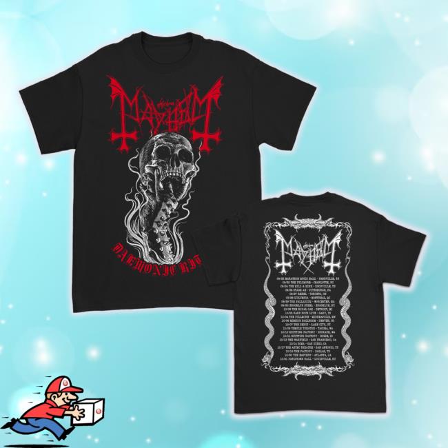 Official Kings Road Merch Store Demonic Rites 2023 Us Tour Tee (Black) Mayhem Kingsroadmerch