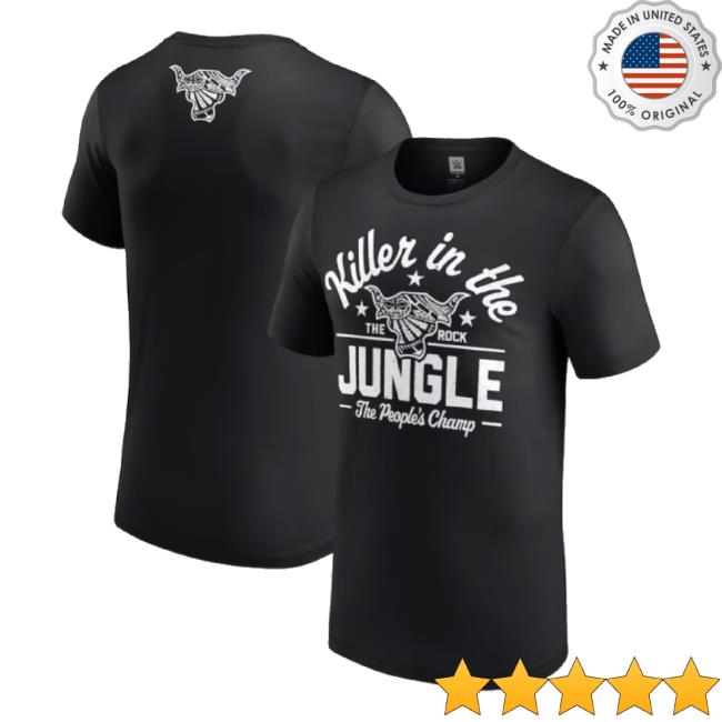 Trending Men's Black The Rock Killer In The Jungle T-Shirt