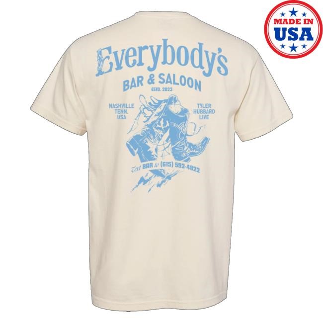 Tyler Hubbard Merch Shop Everybody's Bar 2025 Hoodie, Sweatshirt Tyler Hubbard Merch Shop Everybody's Bar 2025 T Shirt