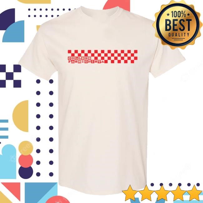 Hcxo Merch College Fashionista Checkered Crewneck Sweatshirt