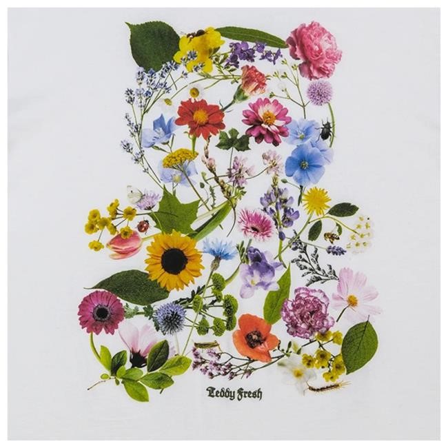 Teddy Fresh Merch Flower Garden Bear Zip Up Hoodie