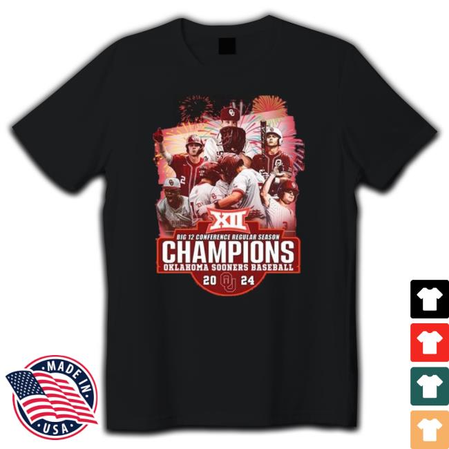 Original Big 12 Conference Regular Season Champions Oklahoma Sooners Baseball 2024 Classic Shirt
