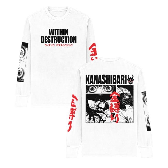 Within Destruction - 'Kanashibari' White Tee Shirt Sumerian Records Merch Store