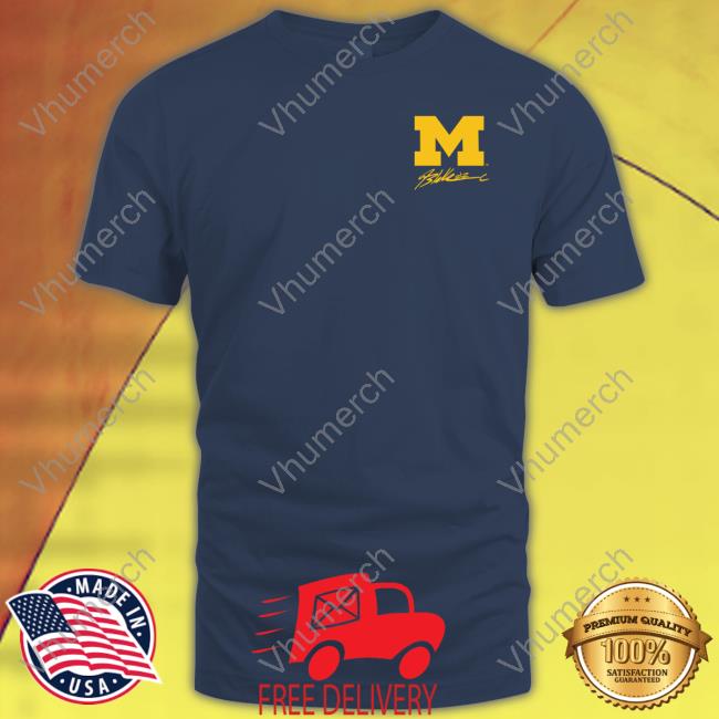 The Mden Merch Valiant University of Michigan Football Blake Corum Lightning Tee Shirt